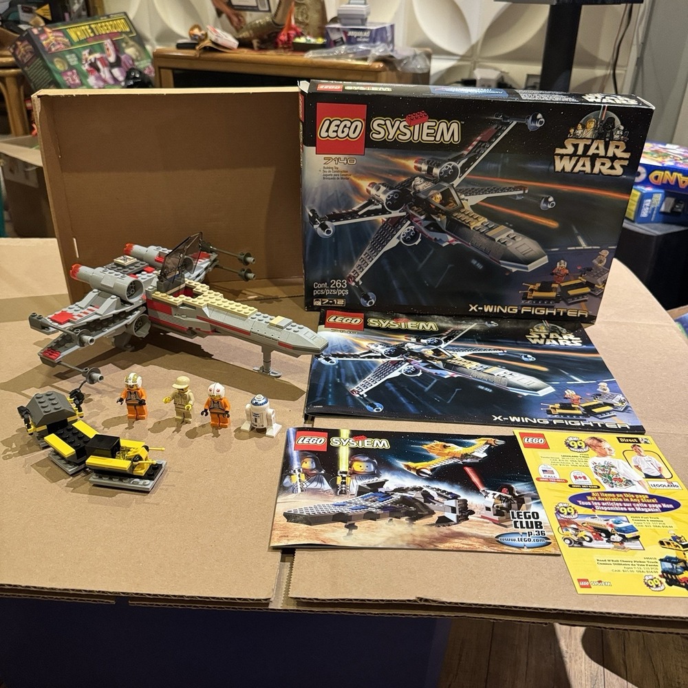 LEGO Star Wars 7140 X-Wing Fighter Complete with Box Instructions Minifigs